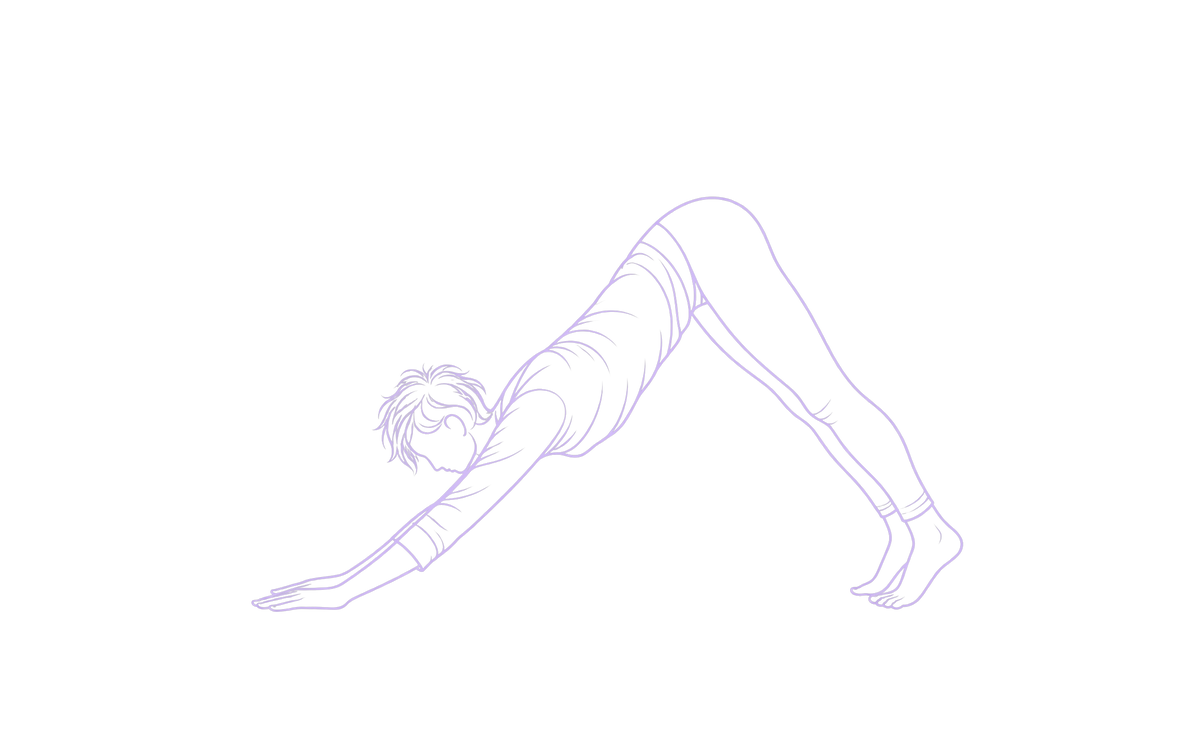 downward dog downward dog illustration
